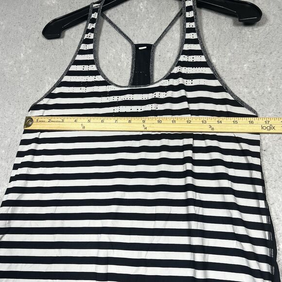 Lululemon Tank Top Womens Size 6 Water Bound Singlet Apex Stripe Printed Dune - Picture 6 of 11